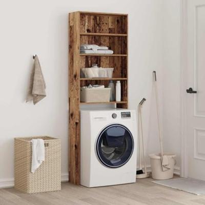 VidaXL Wasmachinekast 64x24x190 cm oud houtkleurig VidaXL Wasmachinekast 64x24x190 cm oud houtkleurig