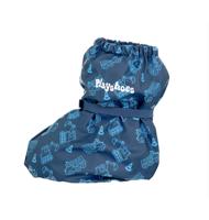 Playshoes overschoenen fleece gevoerd Bouwwagens Marine-M - thumbnail