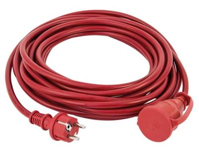 REV 0063169 Stroom Verlengkabel 16 A Rood 10.00 m H07RN-F 3G 1,5 mm²