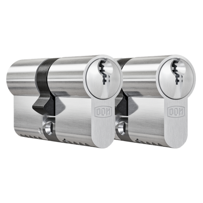 DOM set [2x] dubbele cilinder gelijksluitend - 333 Plura SKG2 - 30-30 mm