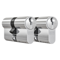 DOM set [2x] dubbele cilinder gelijksluitend - 333 Plura SKG2 - 30-30 mm - thumbnail