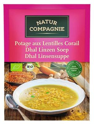 Natur Compagnie Dhal linzensoep bio (60 gr)