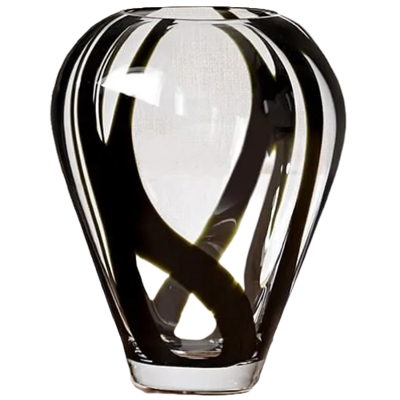 Vaas glas - vaas Paradizo High - vaas zwart