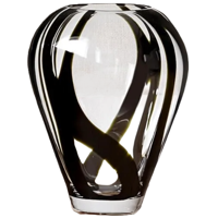 Vaas glas - vaas Paradizo High - vaas zwart - thumbnail