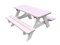 Kinderpicknicktafel Minnie roze/wit - thumbnail