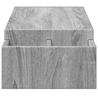 Monitorstandaard opbergruimte 100x27x15 cm hout grijs sonoma - thumbnail
