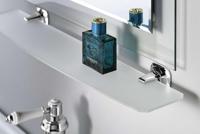 Glazen Planchet Sapho Aida 56x4 cm Chroom / Satijnglas Sapho - thumbnail