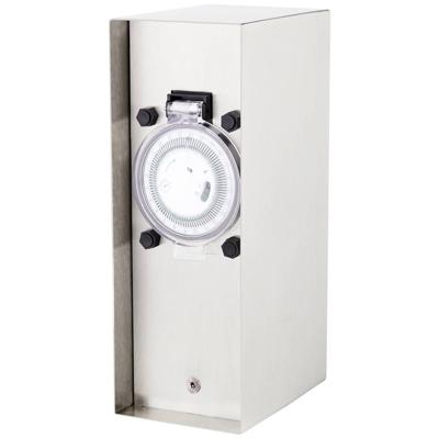 BOLD 10039 Buitenstopcontact met schakelklok 2-voudig RVS Zonder kabel, Met schakelklok BOLD 10039 Buitenstopcontact met schakelklok 2-voudig RVS Zonder kabel, Met schakelklok