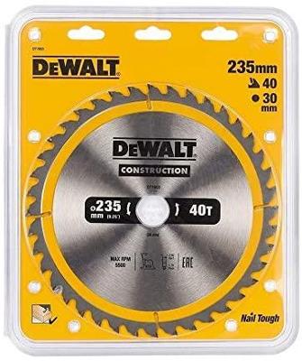 DeWALT Cirkelzaagblad voor Hout | Construction | Ø 235mm Asgat 30mm 40T - DT1955-QZ