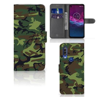 Motorola One Action | Telefoon Hoesje | Army Dark