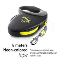 Flexi Giant Neon Tape M Zwart 8m - thumbnail