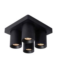 Lucide NIGEL - Plafondspot - LED Dim to warm - GU10 - 4x5W 2200K/3000K - Zwart - thumbnail
