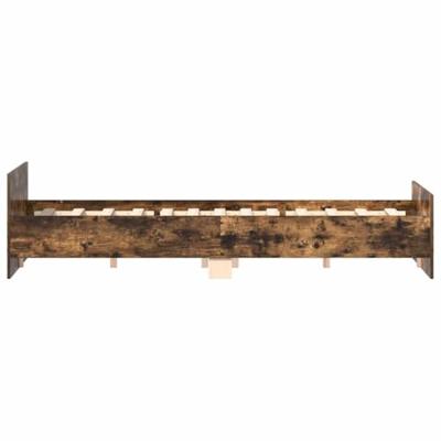 Bedframe met hoofd- en voeteneinde gerookt eiken 160x200 cm