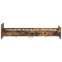 Bedframe met hoofd- en voeteneinde gerookt eiken 160x200 cm - thumbnail