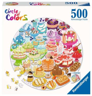 Ravensburger Legpuzzel rond circle of colors desserts pastries, 500st.