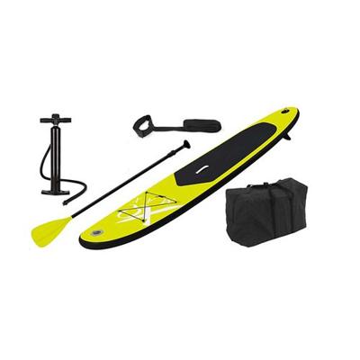 XQ Max stand up paddleboard opblaasbaar 285 cm lime en zwart