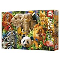 Dieren Puzzel Educa 500 Onderdelen - thumbnail