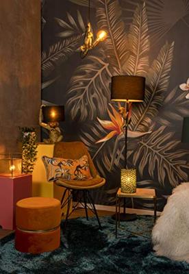 Lucide EXTRAVAGANZA BELLISTER - Tafellamp - Ø 13 cm - 1xG9 - Amber