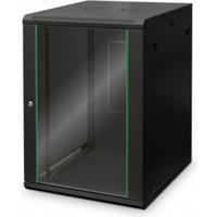 Digitus DN-19 16U-6/6-EC-SW 19inch-wandkast (b x h x d) 600 x 816 x 600 mm 16 HE Zwart, Zwart (mat), Zwart (RAL 9005) - thumbnail