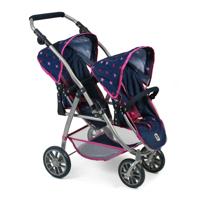 Tweeling Poppenwagen Vario - Stars Marine - thumbnail