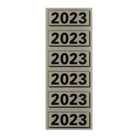 Rugetiket elba 2023 57x25mm grijs - thumbnail
