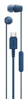 Sony IER‑EX15C - Bedrade USB-C oordopjes met microfoon – Lichtgewicht in-ear hoofdtelefoon – Knoopvrije kabel, helder geluid – Perfect voor op reis en dagelijks gebruik – Blauw - thumbnail