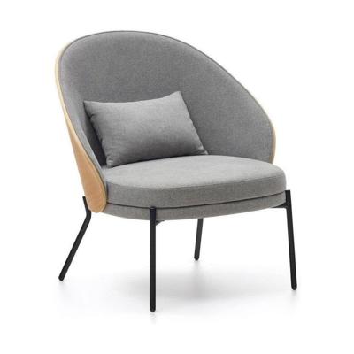 Kave Home Eamy fauteuil chenille Lichgrijs/Naturel