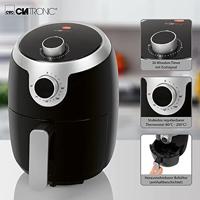 Clatronic FR 3769 H Airfryer 1.8 l 1000 W Zwart, Zilver - thumbnail