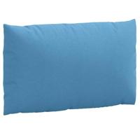 VidaXL Palletkussens 3 st stof gemêleerd blauw - thumbnail