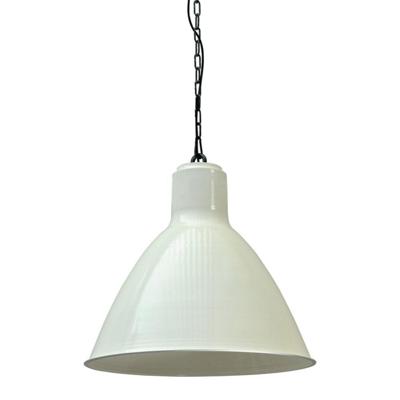 Masterlight Retro industrie hanglampIndustria 58 wit met zwart - 2012-06-06-K