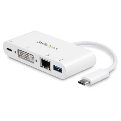 i-tec USB-C 3-Port HUB Metaal met Gigabit Ethernet Adapter RJ-45 10/100/1000 Mbps en 3 USB 3.0-Poorten voor Windows MacOS Linux Android