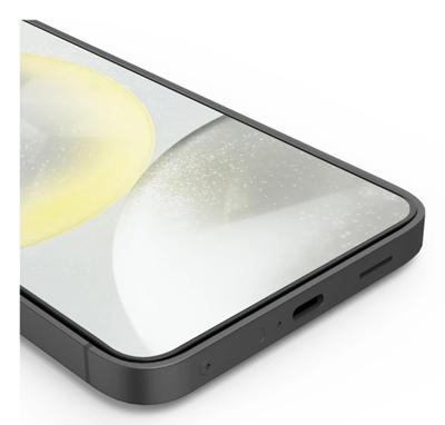 Hama Beschermglas voor mobiele telefoon D3O voor Samsung Galaxy S25 Edge (displaybescherming, onbreekbaar, anti-vingerafdruk, glas voor mobiele telefoon met montagehulp, volledige bescherming 10H