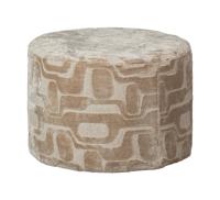 WOOOD Poef 'Yago' 60cm, kleur Naturel - thumbnail