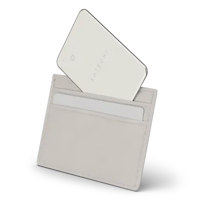 Satechi FindAll wallet card with Find My - Sand