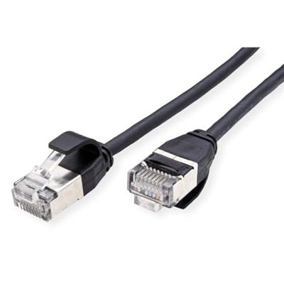 ROLINE F/UTP DataCenter Patchkabel Cat.6A (Class EA), LSOH, extra dun, zwart, 5 m