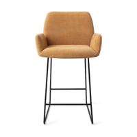 Jesper Home Barstoel 'Misaki' Slide Black, kleur Honey Harvest (zithoogte 65cm) - thumbnail