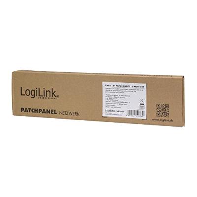 LogiLink NP0057 16 poorten Patchpaneel 483 mm (19) CAT 6 1 HE Zwart LogiLink NP0057 16 poorten Patchpaneel 483 mm (19) CAT 6 1 HE Zwart