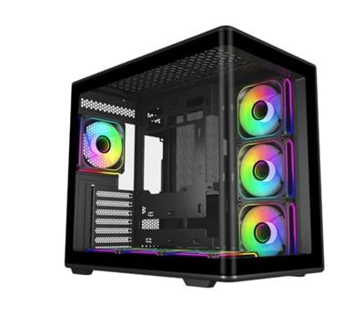 COOLER MASTER - Elite 600 Zwart 7*ARGB (7 ventilatoren + hub) - PC-behuizing - Mid Tower