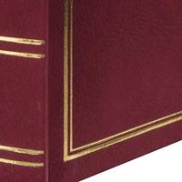 Hama Super-album XL London 34x35 Cm 80 Witte Pagina&apos;s Bordeaux - thumbnail