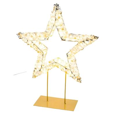 Verlichte Ster Staand Goud 300 LED Gehlmann - Gehlmann Verlichte Ster Staand Goud 300 LED Gehlmann - Gehlmann