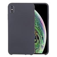 Four Corners Full Coverage Liquid Silicone Case for iPhone XR(Dark Gray) - thumbnail
