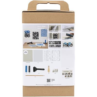Creativ Company Starter hobbyset blokdrukken, 1 doos Creativ Company Starter hobbyset blokdrukken, 1 doos
