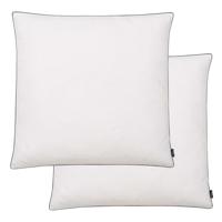 VidaXL Kussens 2 st verenvulling 80x80 cm wit - thumbnail