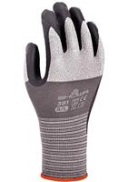 Showa Allround handschoen - 381 - microporeuze nitril gecoat - grijs - maat XXL - thumbnail