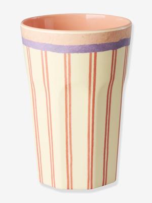 Grote beker van melamine STRIPEY LOVE 400 ml RICE room