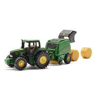 Siku 1665 john deere met balenpers - thumbnail