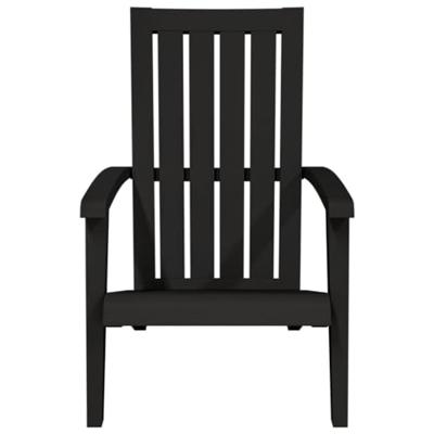 Tuinstoelen 2 st Adirondack polypropeen zwart