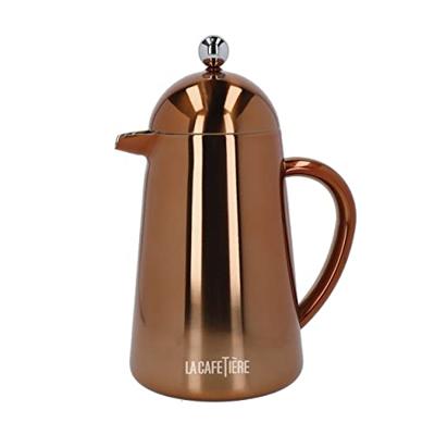 La Cafetière Cafetiere Havana RVS / Copper - Dubbelwandig - 1 Liter / 7 kops La Cafetière Cafetiere Havana RVS / Copper - Dubbelwandig - 1 Liter / 7 kops