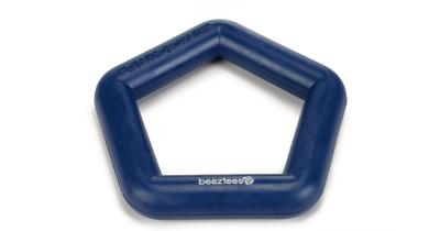 Rubber ring drijvend hondenspeeltje blauw 15 cm