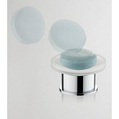 Wiesbaden Ida Vrijstaande Glazen Zeepschaal - Chroom